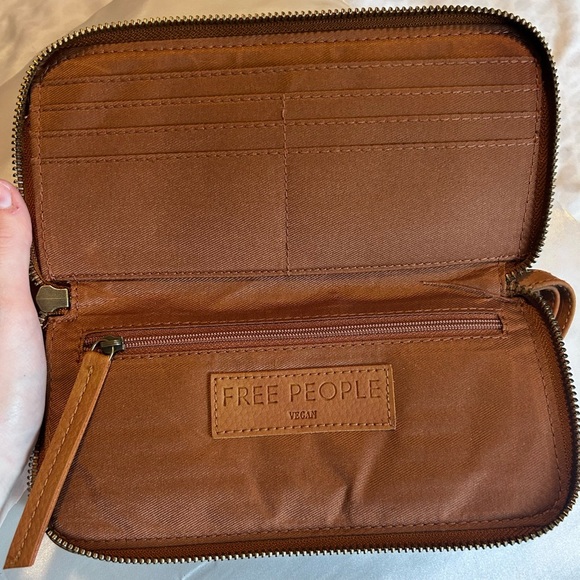 Free People Brown Vegan Leather Clutch - Picture 5 of 9